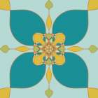 Retro Blooms 2 Art Print