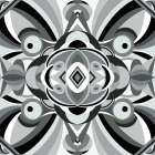 Freedom Curves Black And White Abstract Art Print