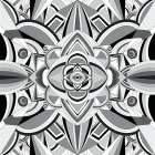 Living In Layers Black And White Abstract Art Print