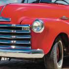 Old Timers Series Bright Red Art Print