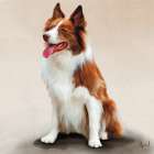 Collie Art Print