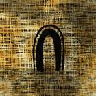 Black Arch On Gold Art Print