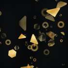 Gold In Space 1 Art Print