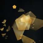Gold In Space 2 Abstract Art Print