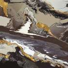 Flowing Downstream 2 Neutral Art Print