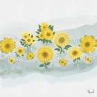 Sunflower Flower Series 1 Art Print
