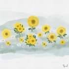 Sunflower  Flower Series 2 Art Print