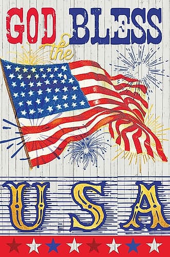 USA BLESS Signs Print