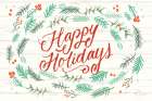 Happy Holidays 1 Art Print