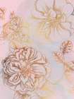 Floral Gold 1 Art Print