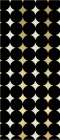 Geo Black and Gold 3 Black & White Print