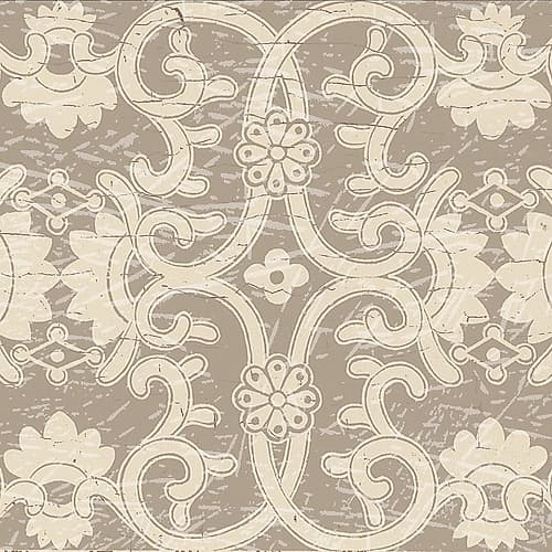 English Vintage Trellis 1 Patterns Print