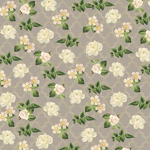 English Vintage Roses 1 Patterns Print