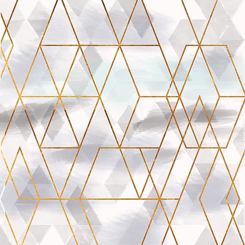 Mettalic Refection Patterns Print
