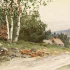 Farm House Art Print