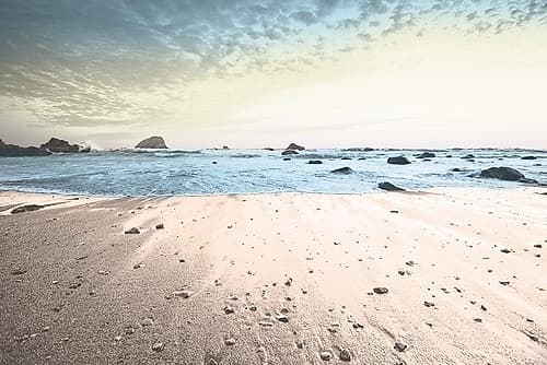 Gentle Returning Tide Coastal Print