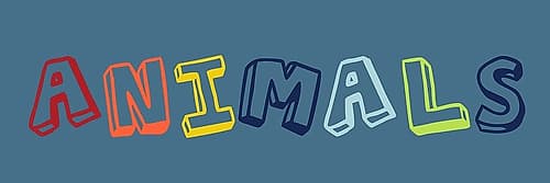 Animals Word Art Print