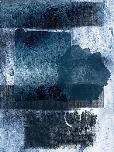 Placid Blue Art Print by Sheldon Lewis