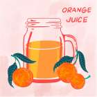 Orange Juice Kitchen Print