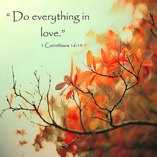 Do Everything In Love Inspirational Print