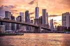 Brooklyn Bridge Golden Art Print
