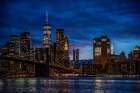 Brooklyn Bridge Night Art Print