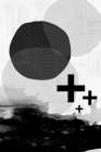 Black White Scandi Abstract Art Print by Urban Epiphany