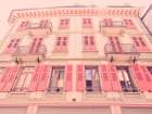 Vevey Architechture Coral Art Print by Urban Epiphany