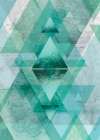 Teal Geometric Art Print by Urban Epiphany