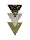 Olive Black Gold Geo 6 Art Print by Urban Epiphany