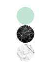 Mint Geometric 1 Art Print by Urban Epiphany