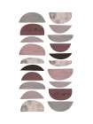 Mid Century ColorDew Burgundy 4 Art Print by Urban Epiphany