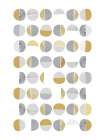 Mid Century Flora Tones Yellow Grey 7 Art Print by Urban Epiphany