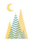 Sweet Dreams Mountains Art Print by Urban Epiphany