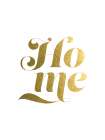 Home Gold Art Print by Urban Epiphany