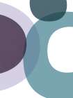 MidCentury Teal Purple 1 Art Print by Urban Epiphany