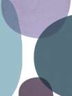 MidCentury Teal Purple 3 Art Print by Urban Epiphany
