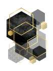 Black Grey Gold Geo 2 Art Print by Urban Epiphany