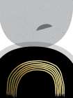 Black Gold Minimalist 2 Art Print by Urban Epiphany