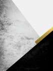 Black Grey Gold Mountains 1 Art Print by Urban Epiphany