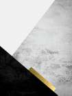 Black Grey Gold Mountains 3 Art Print by Urban Epiphany