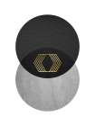 Black Grey Gold Circles 2 Art Print by Urban Epiphany
