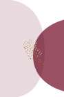Abstract Minimalist Burgundy Gold 5 Art Print by Urban Epiphany