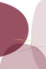 Abstract Minimalist Burgundy Gold 6 Art Print by Urban Epiphany