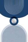 Mid Century Glam Navy Silver 1 Art Print by Urban Epiphany