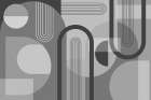 Abstract Arches Gray 1 Art Print by Urban Epiphany