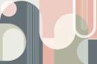 Mid Century Abstract Arches 1 Art Print by Urban Epiphany