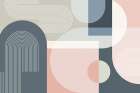 Mid Century Abstract Arches 2 Art Print by Urban Epiphany