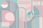 Abstract Arches Pastel Art Print by Urban Epiphany