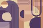 Abstract Arches Purple Art Print by Urban Epiphany